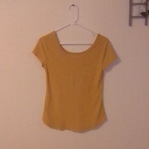 No Boundaries Mustard Short Sleeve Tee